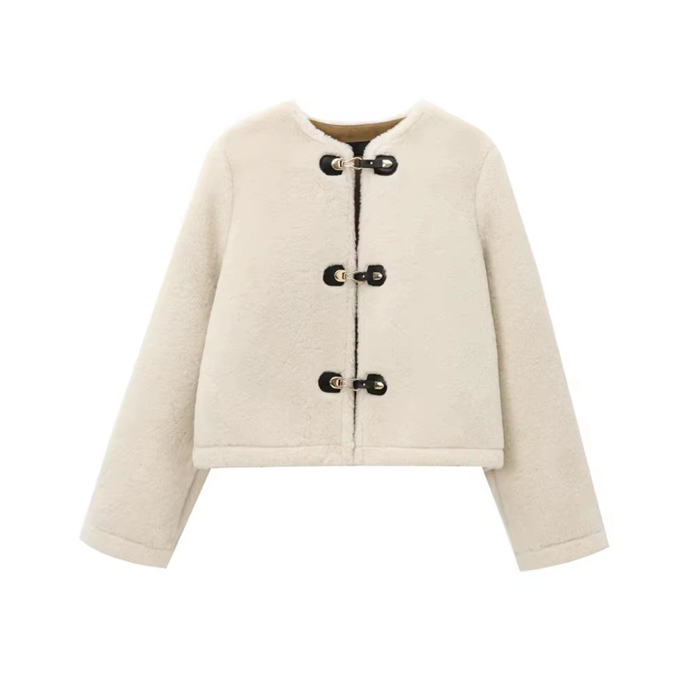 Veste bouclée – silhouette sublimée