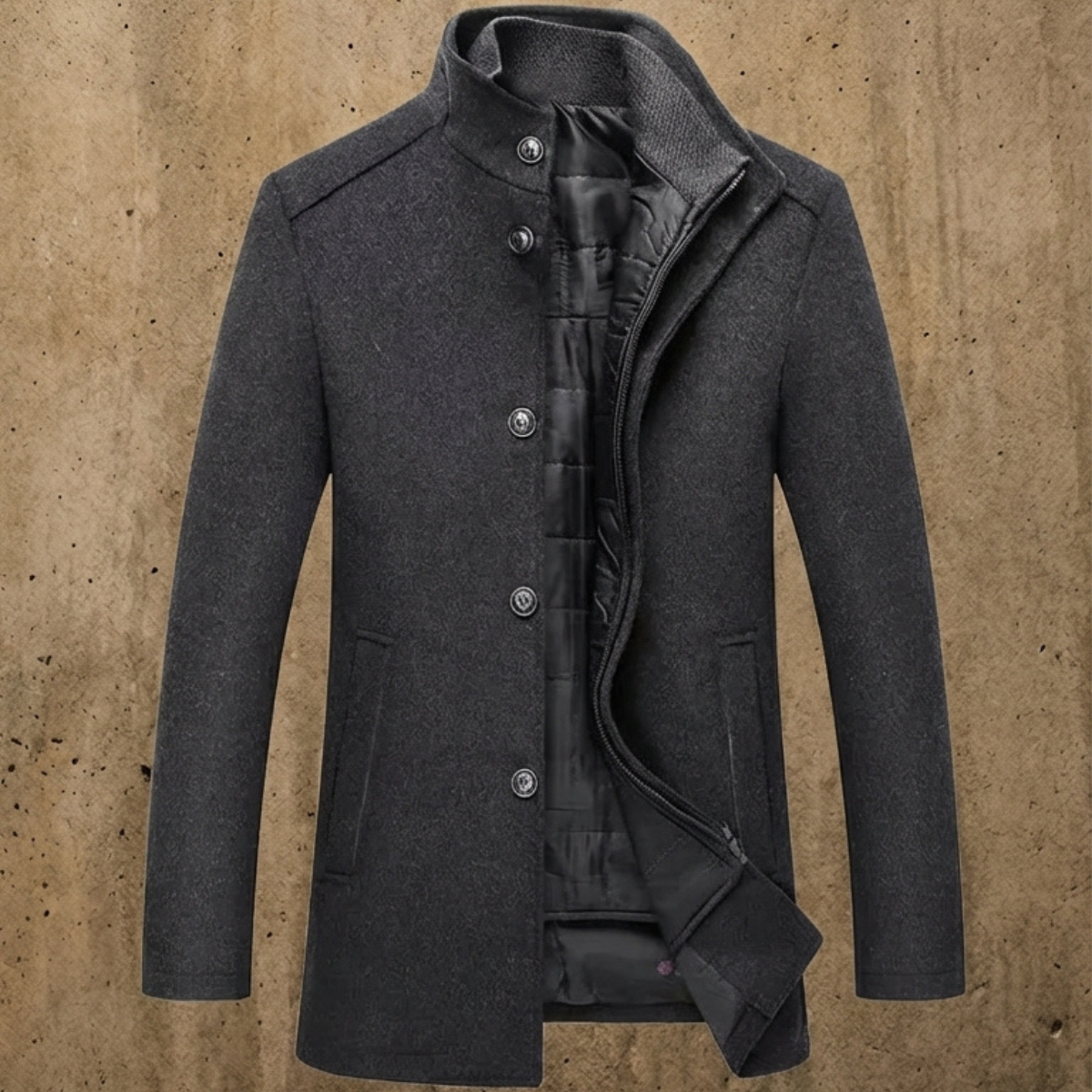 Manteau masculin– Élégance structurée