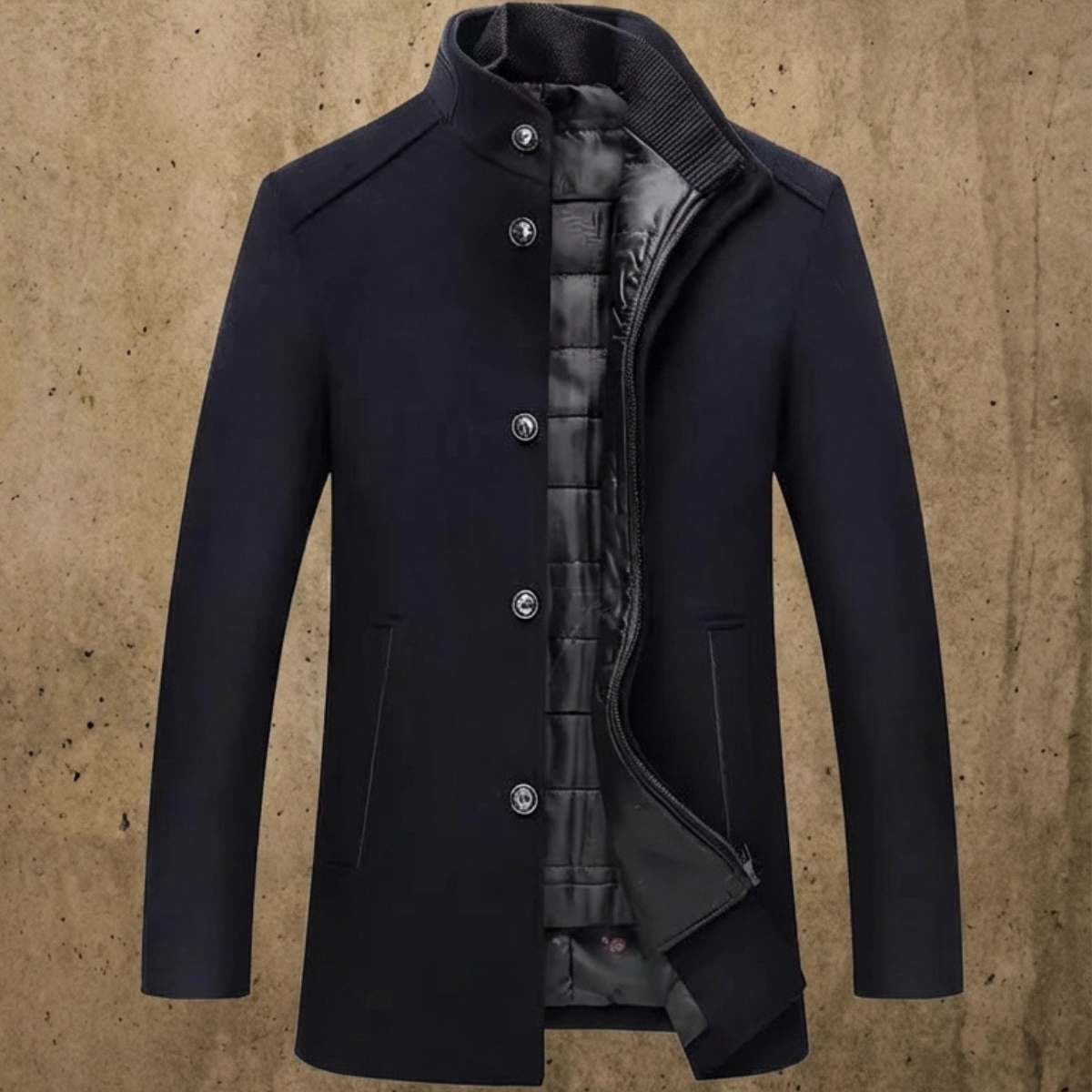 Manteau masculin– Élégance structurée